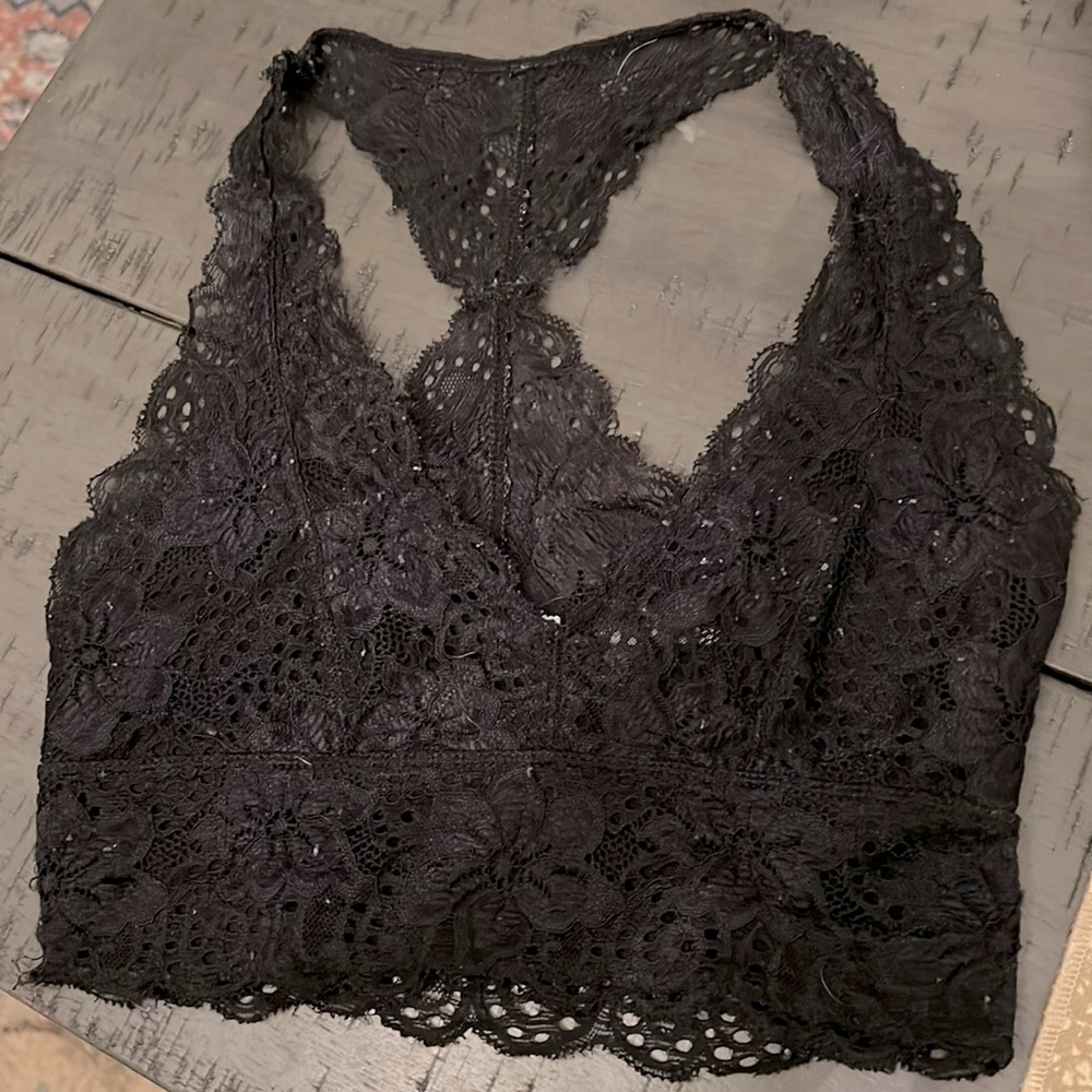 Urban Outfitters black lace bralette